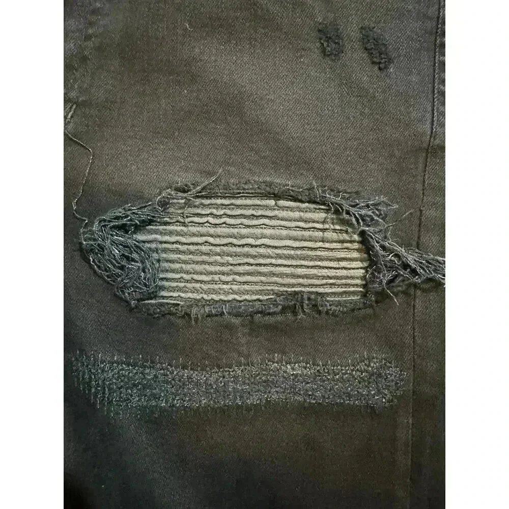 Amiri Leather Patch MX1 Distressed Jeans